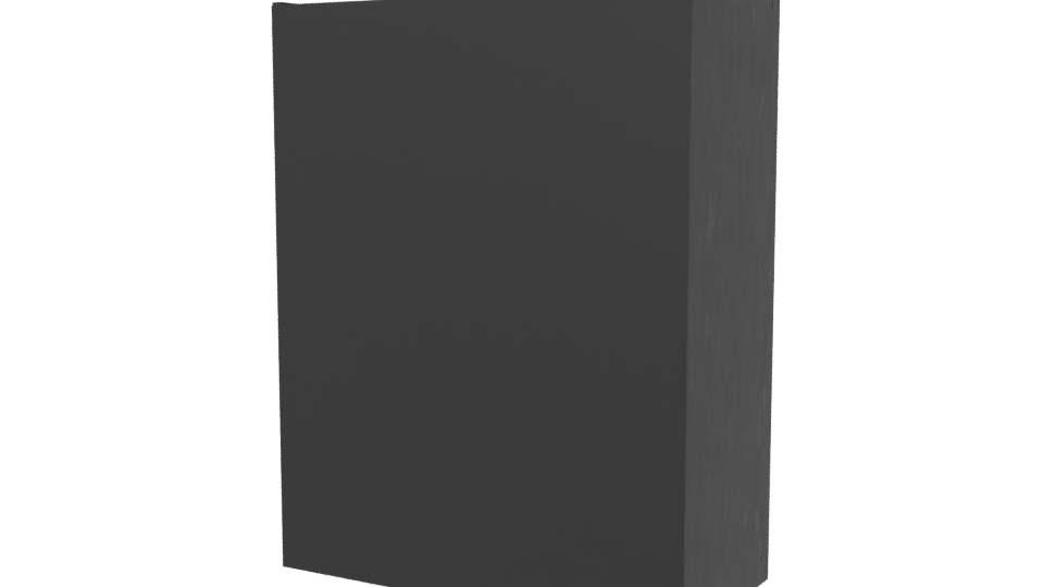 Minimalist Black Bookshelf 3D Model - Professional 3D Model Render 6