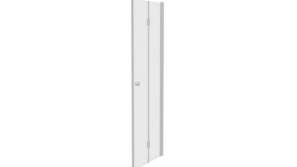 Contemporary Glass Shower Door 3D Model - Professional 3D Model Render 3