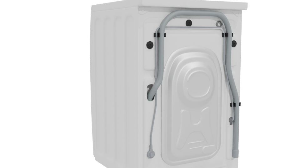 Realistic Household Washing Machine 3D - Professional 3D Model Render 4