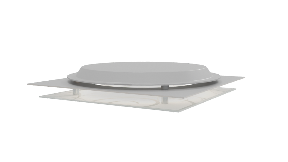 Stylish Circular Ceiling Light Fixture - Professional 3D Model Render 12