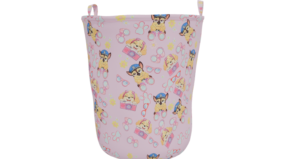 Stylized Pink Kids Storage Bin 3D Model - Professional 3D Model Render 12
