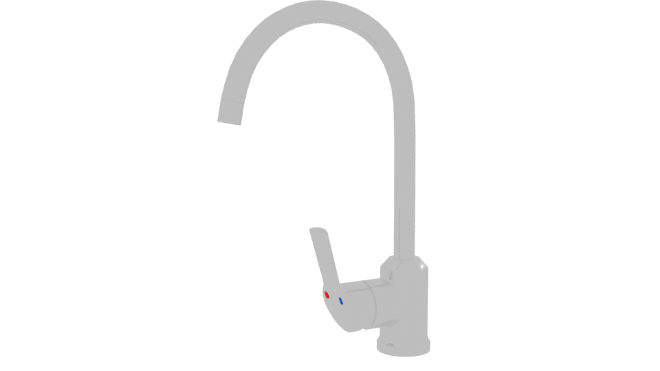 Stylish Kitchen Faucet 3D Model - Professional 3D Model Render 13