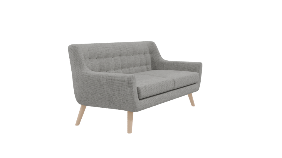Modern Two-Seat Sofa 3D - Professional 3D Model Render 9