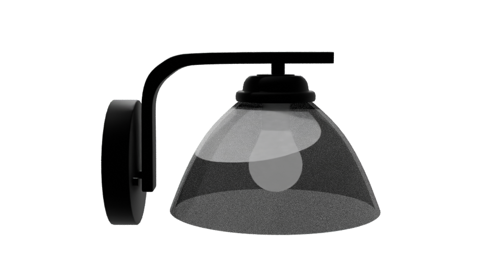 Stylish Glass Wall Lamp 3D Model - Professional 3D Model Render 11