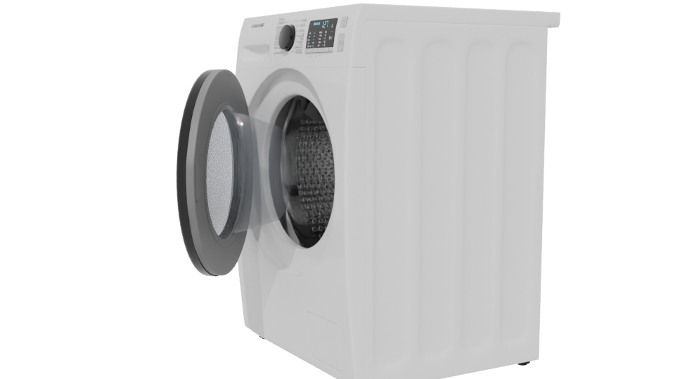 Realistic Household Washing Machine 3D - Professional 3D Model Render 13