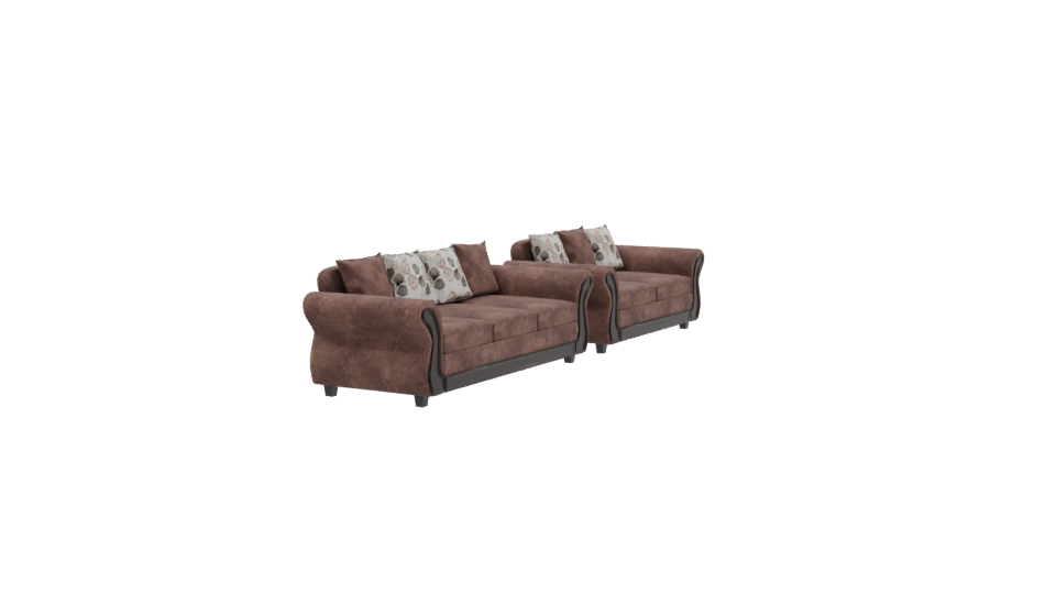 Elegant Sofa Set 3D Model - Professional 3D Model Render 9
