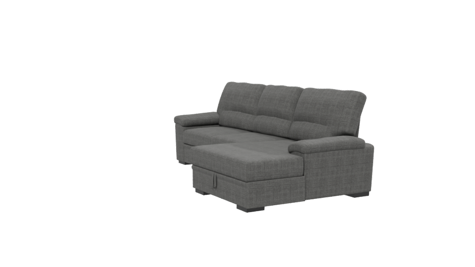 Modern L-Shaped Sofa 3D Model - Professional 3D Model Render 13