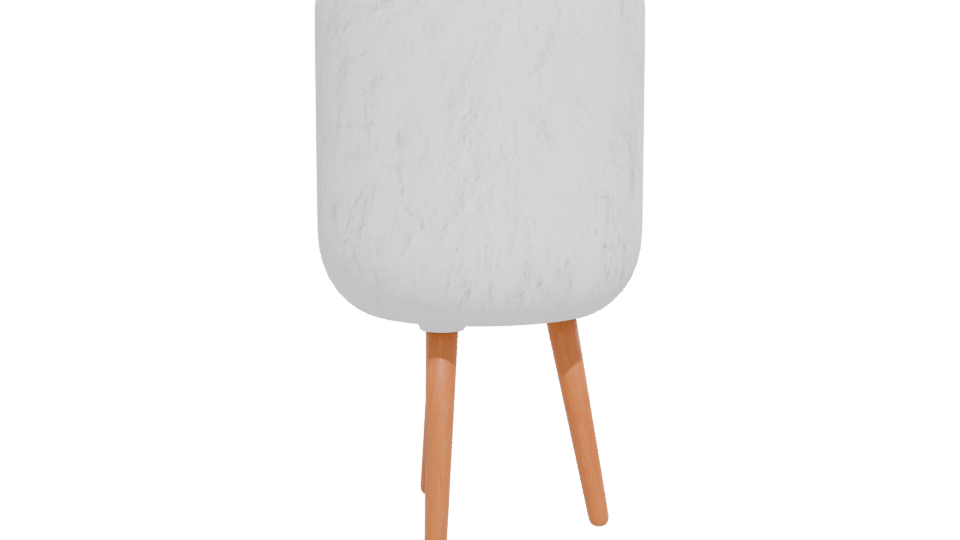 White Planter with Stand 3D - Professional 3D Model Render 12