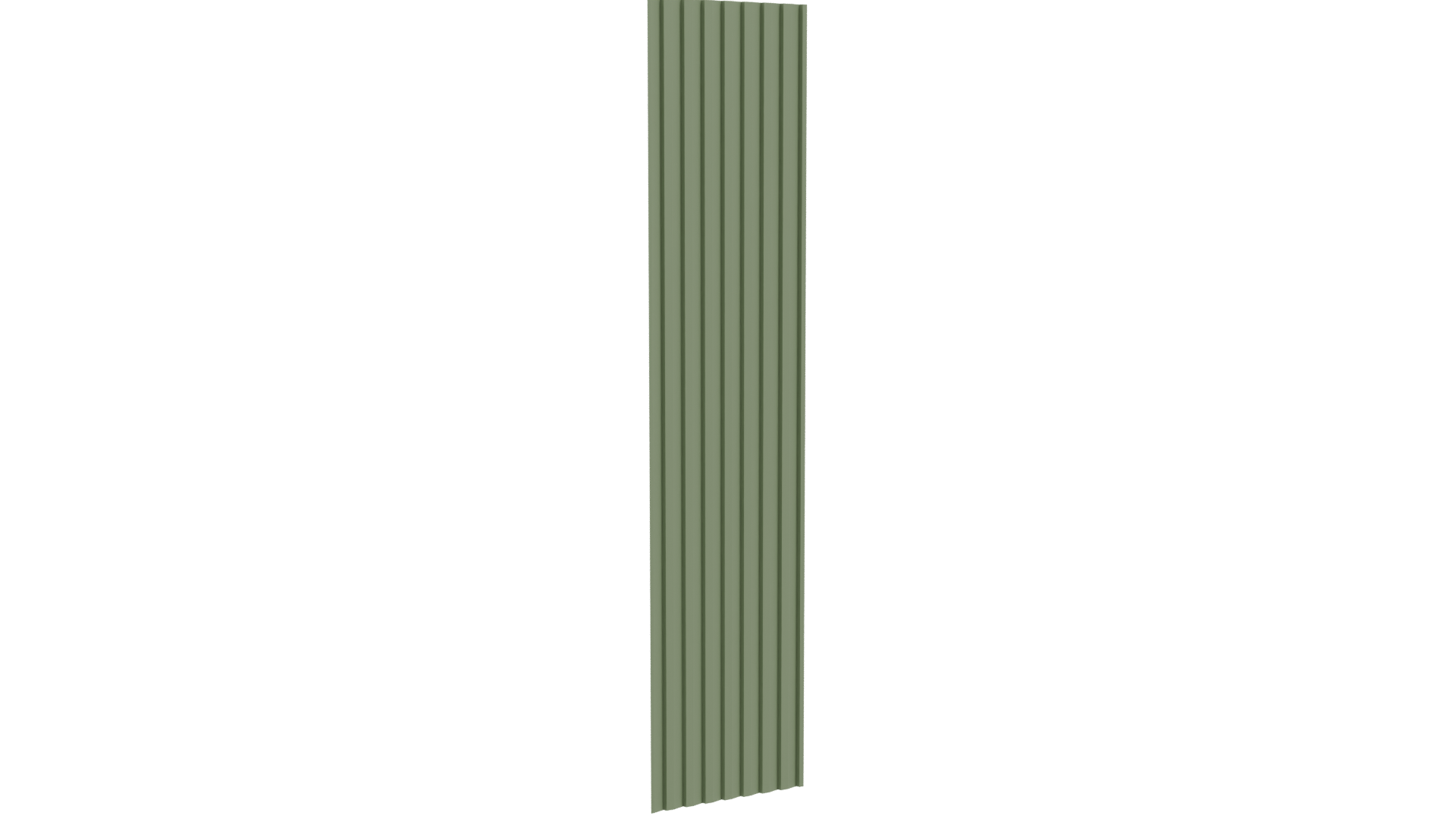 Stylized Vertical Green Panel 3D - Professional 3D Model Render 10