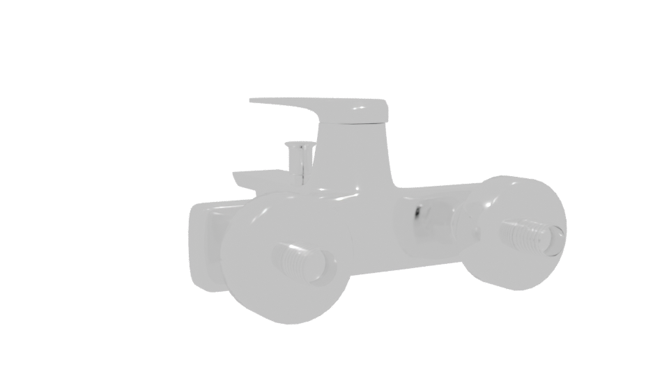 Stylish Bathroom Faucet 3D Model - Professional 3D Model Render 4