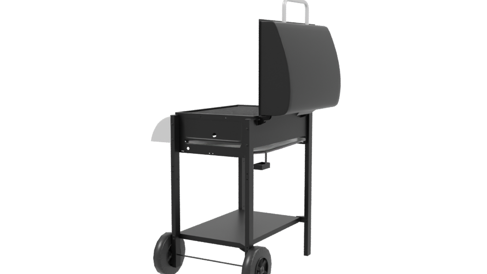 Outdoor Gas Grill 3D Model - Professional 3D Model Render 3