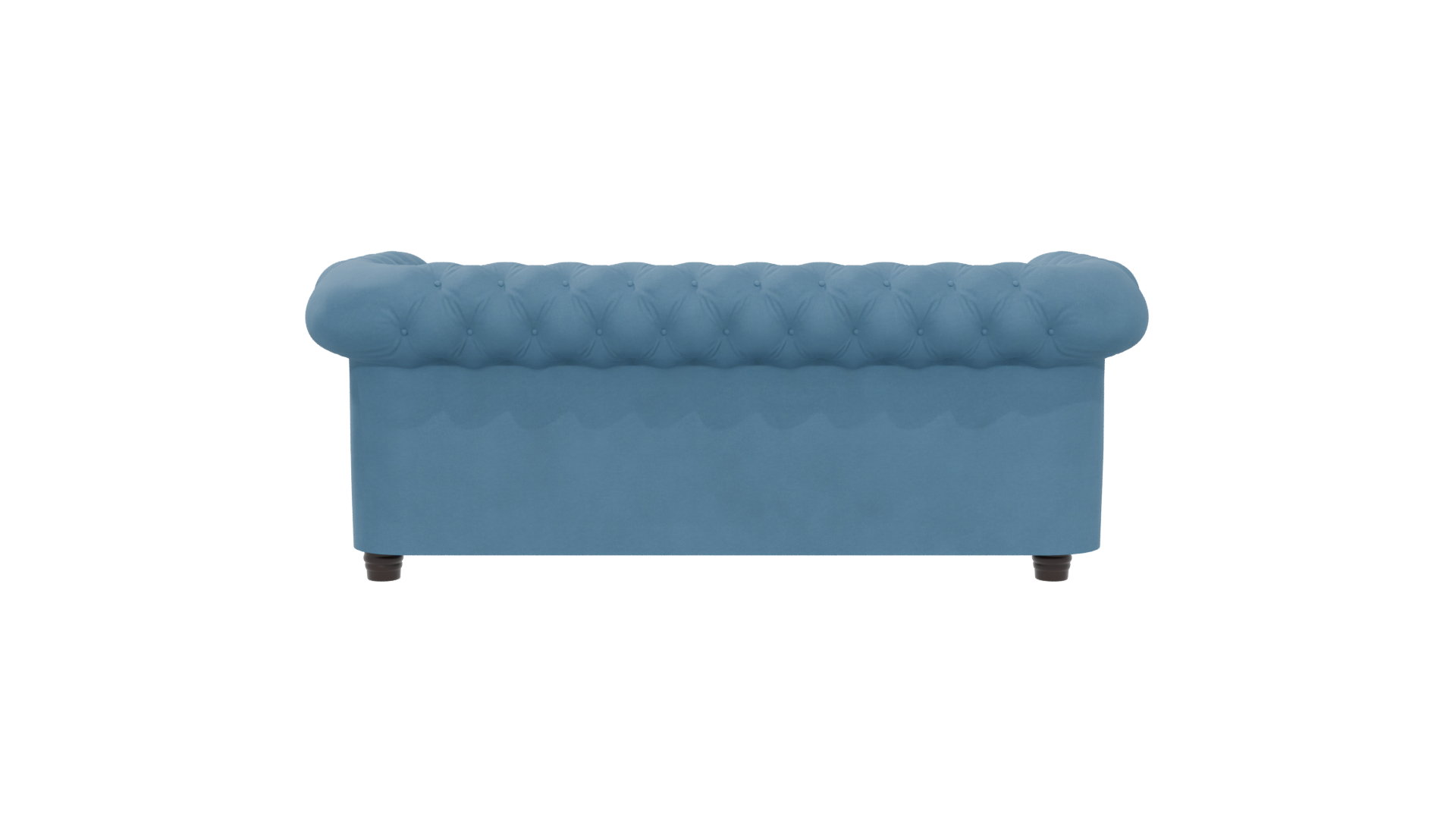 Elegant Blue Upholstered Sofa 3D - Professional 3D Model Render 5