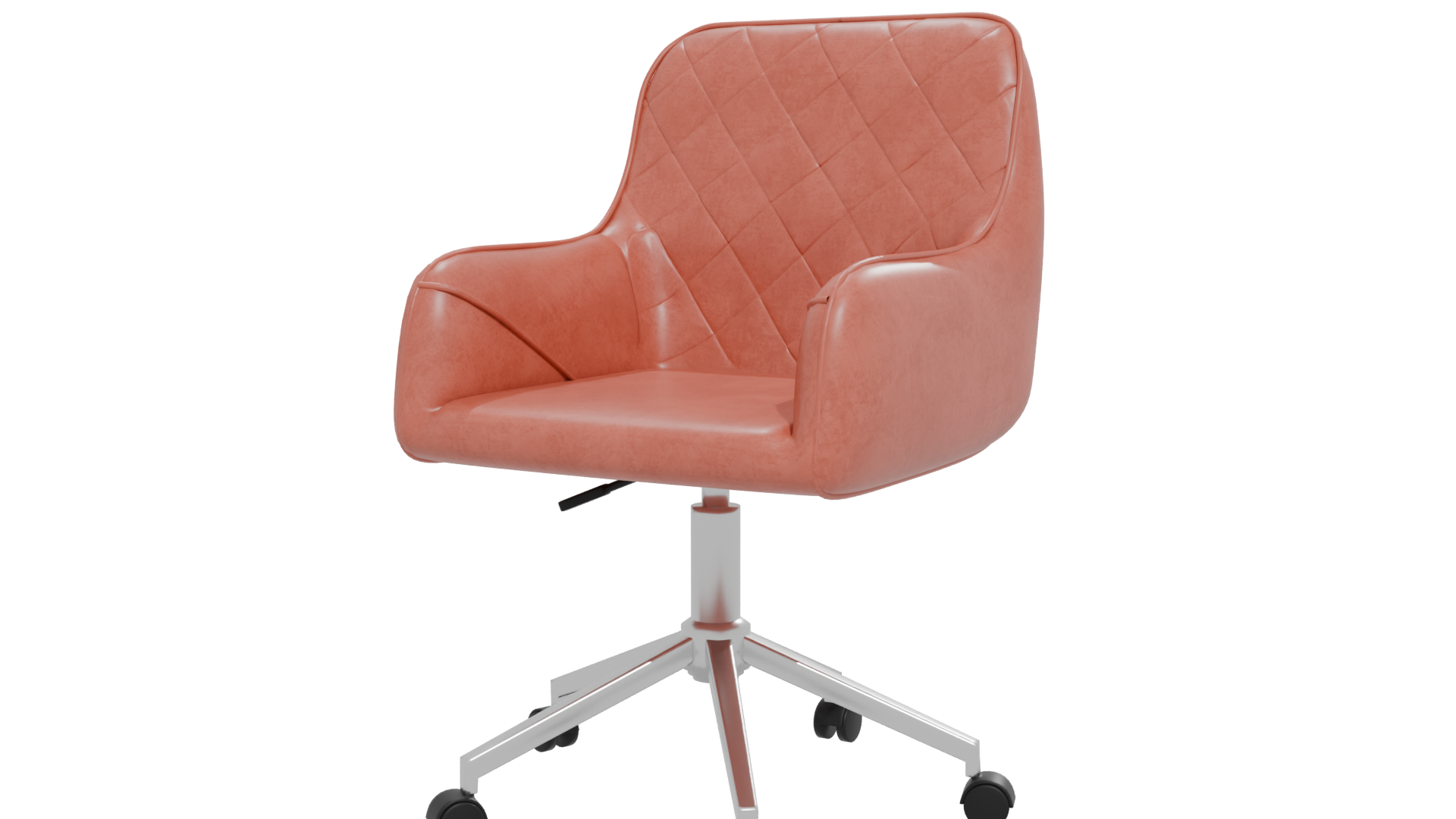 Stylish Modern Quilted Office Chair 3D Model - Professional 3D Model Render 12