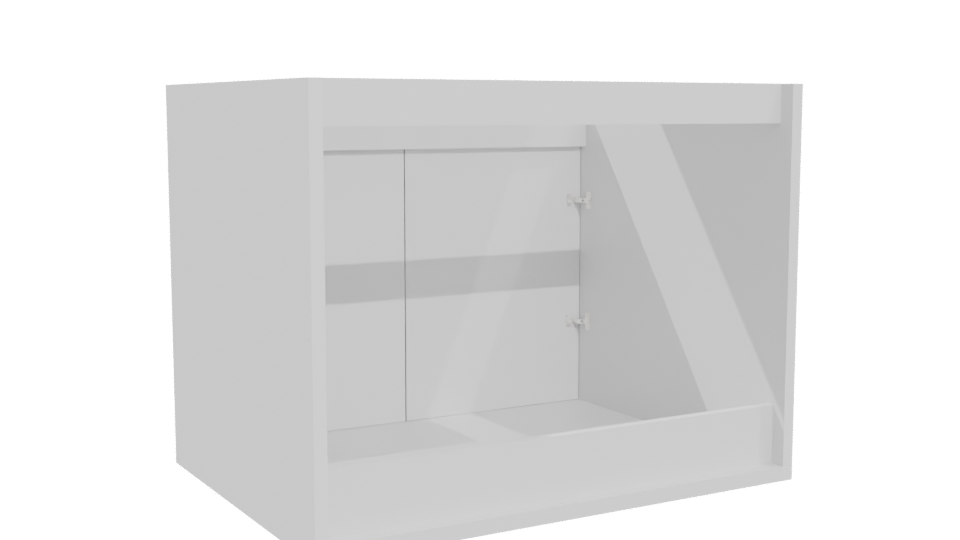 Stylish Minimalist Storage Chest 3D - Professional 3D Model Render 4