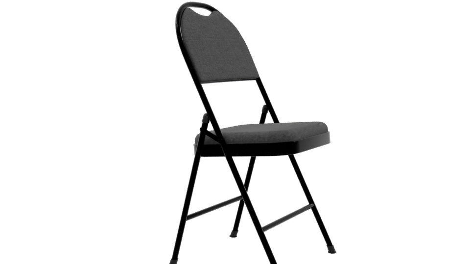Stylish Modern Folding Chair Model - Professional 3D Model Render 9