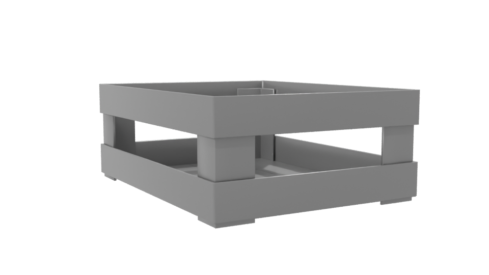 Stylish Minimalist Storage Crate 3D Model - Professional 3D Model Render 7