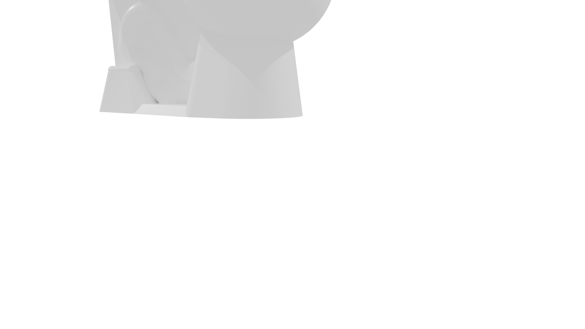 Stylish White Toilet 3D Model for Your Projects - Professional 3D Model Render 21