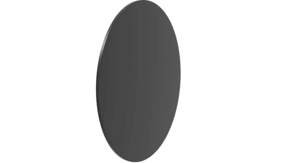 Stylish Metallic Circular Mirror 3D Model - Professional 3D Model Render 3