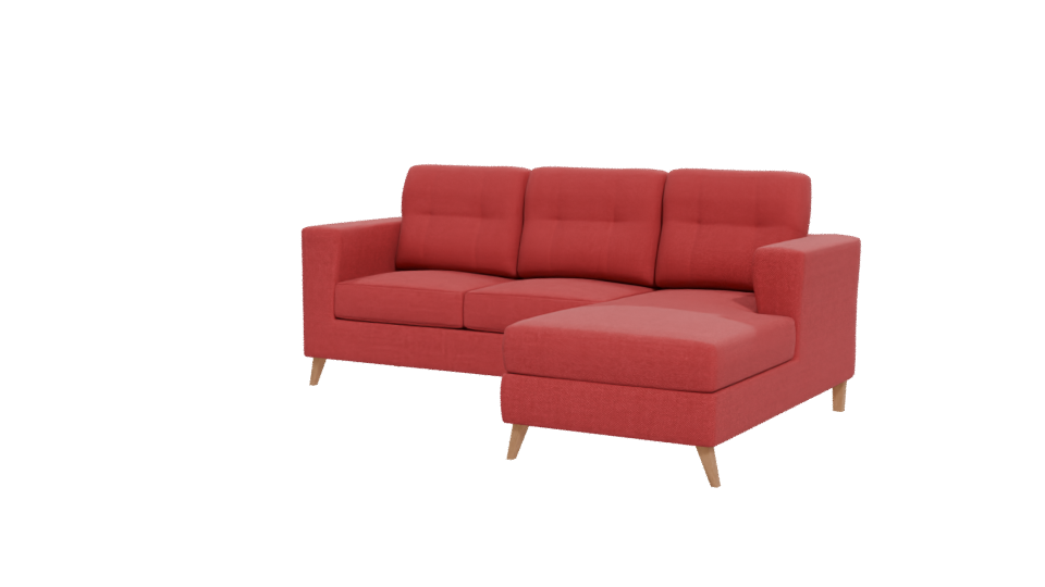Stylish Modern Sectional Sofa 3D Model - Professional 3D Model Render 12