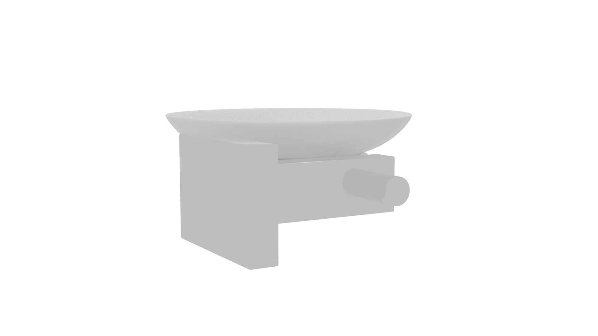 Sleek Modern Wall Soap Dish - Professional 3D Model Render 19