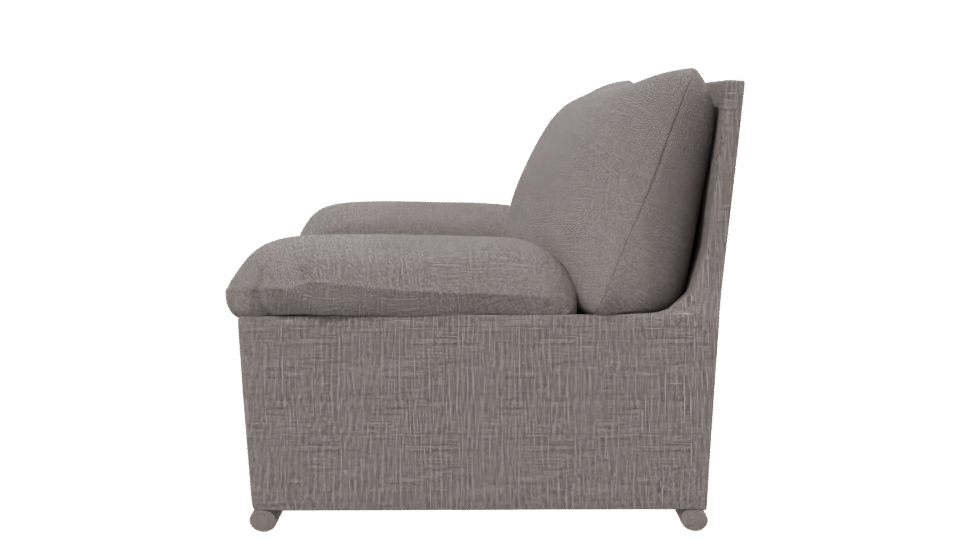 Stylish Lounge Armchair 3D Model - Professional 3D Model Render 2