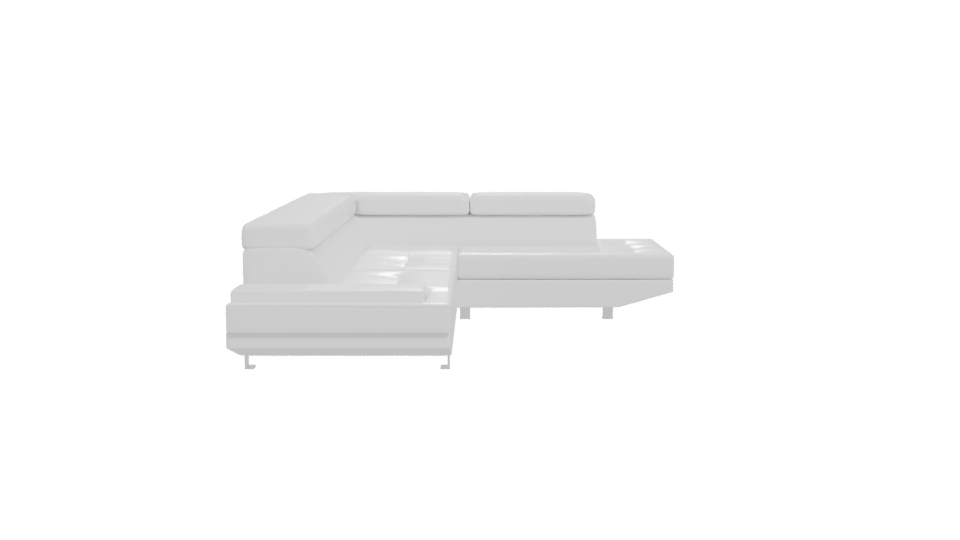 Contemporary L-Shaped Sofa 3D Model - Professional 3D Model Render 11