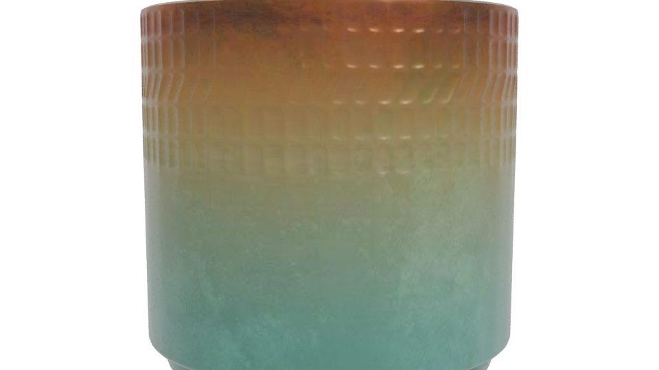 Stylish Gradient Planter Model - Professional 3D Model Render 11