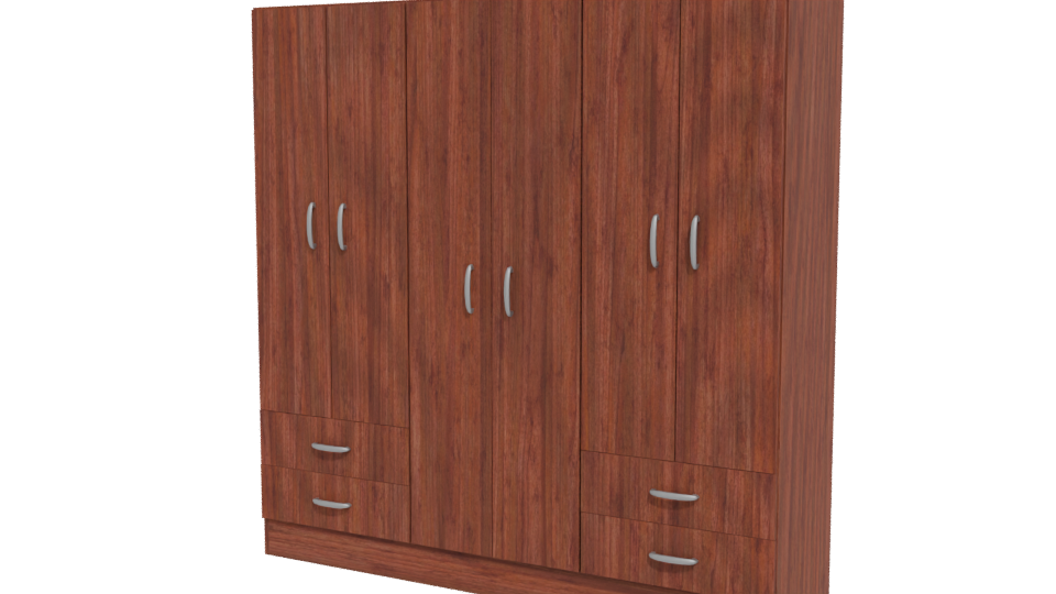 Closet Maipo 6 Doors 3D Model - Professional 3D Model Render 12