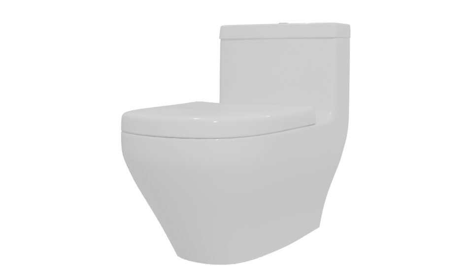Stylish Modern Toilet 3D Model - Professional 3D Model Render 12