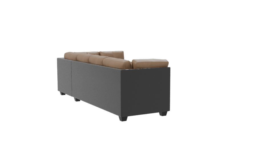 Stylish L-Shaped Sofa Model 3D - Professional 3D Model Render 7