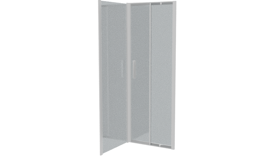 Stylish Glass Shower Door 3D - Professional 3D Model Render 6
