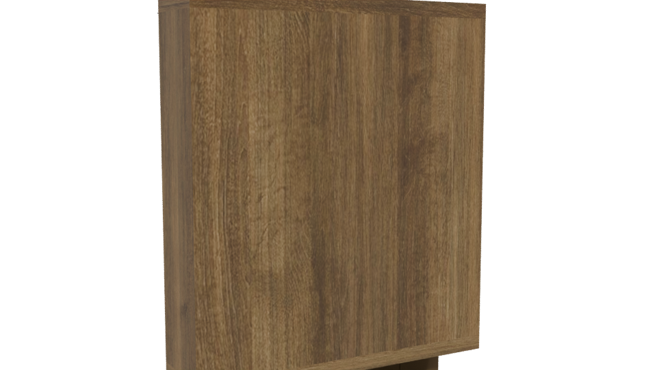 Stylish Wooden Wardrobe 3D Model - Professional 3D Model Render 4