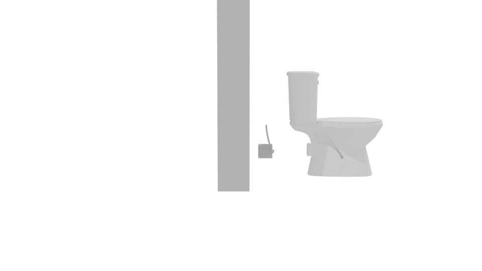 Stylish Bathroom Toilet 3D Model - Professional 3D Model Render 8