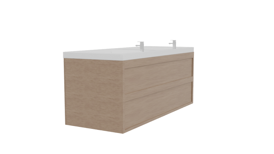 Luxury Double Sink Bathtub 3D - Professional 3D Model Render 3