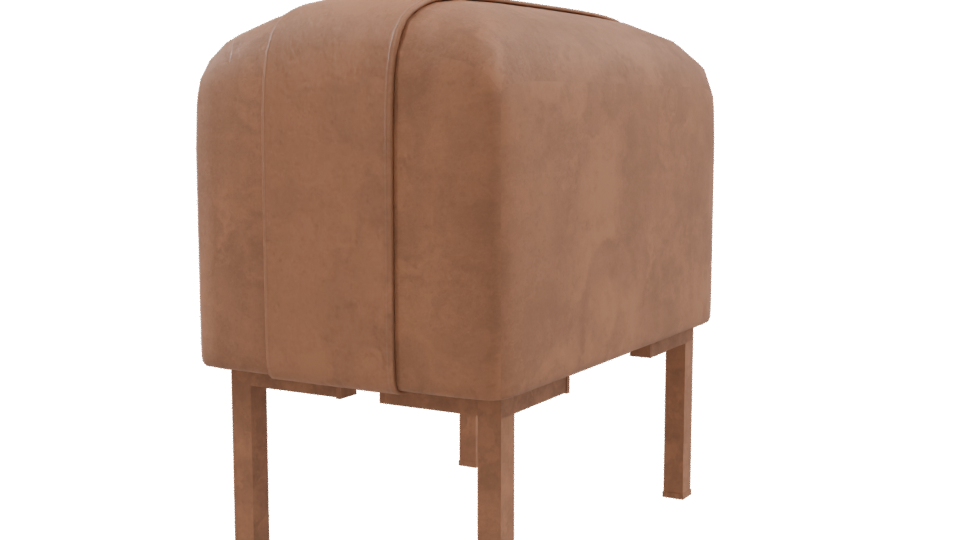 Stylish Fabric Armchair Model - Professional 3D Model Render 9