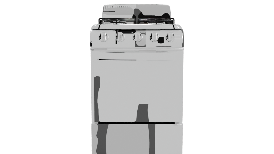 Realistic Kitchen Stove 3D Model - Professional 3D Model Render 11