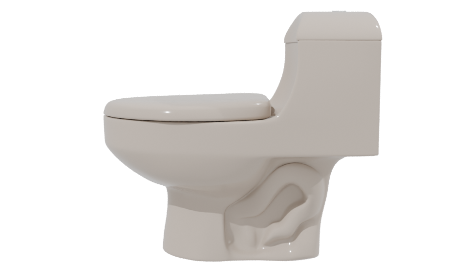 WC One Piece Montecarlo 6 Liters 3D - Professional 3D Model Render 2