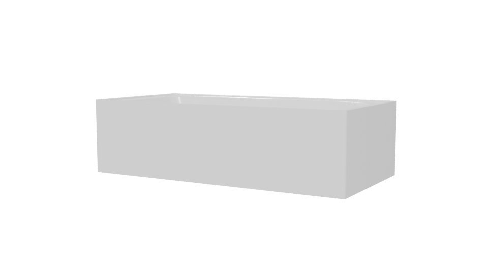 Stylish Modern Bathtub 3D Model - Professional 3D Model Render 6