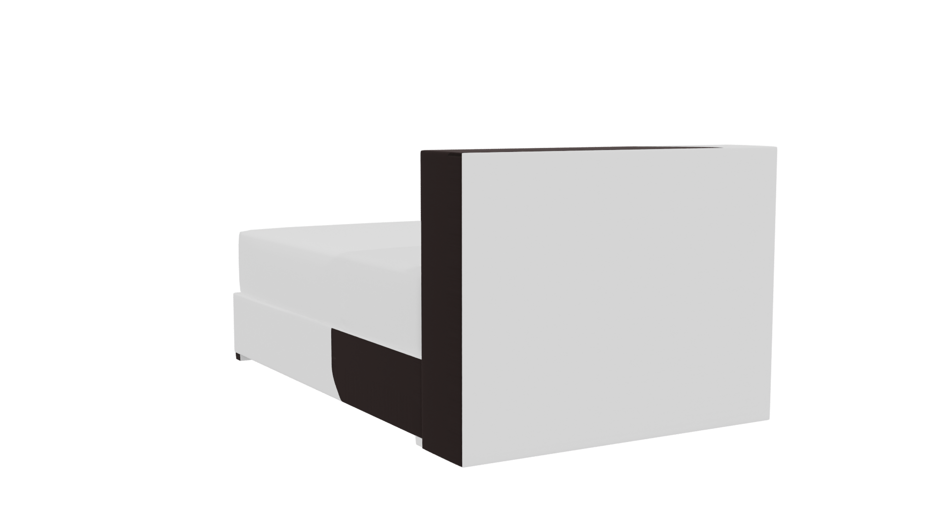 Stylish Modern Bed Model 3D - Professional 3D Model Render 4