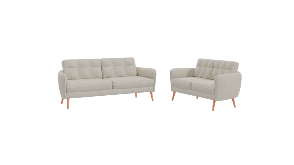 Stylish Sofa Set 3D Model - Professional 3D Model Render 10
