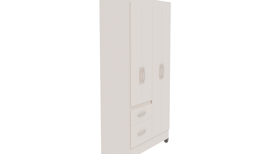 Sleek Modern Storage Cabinet 3D Model - Professional 3D Model Render 9