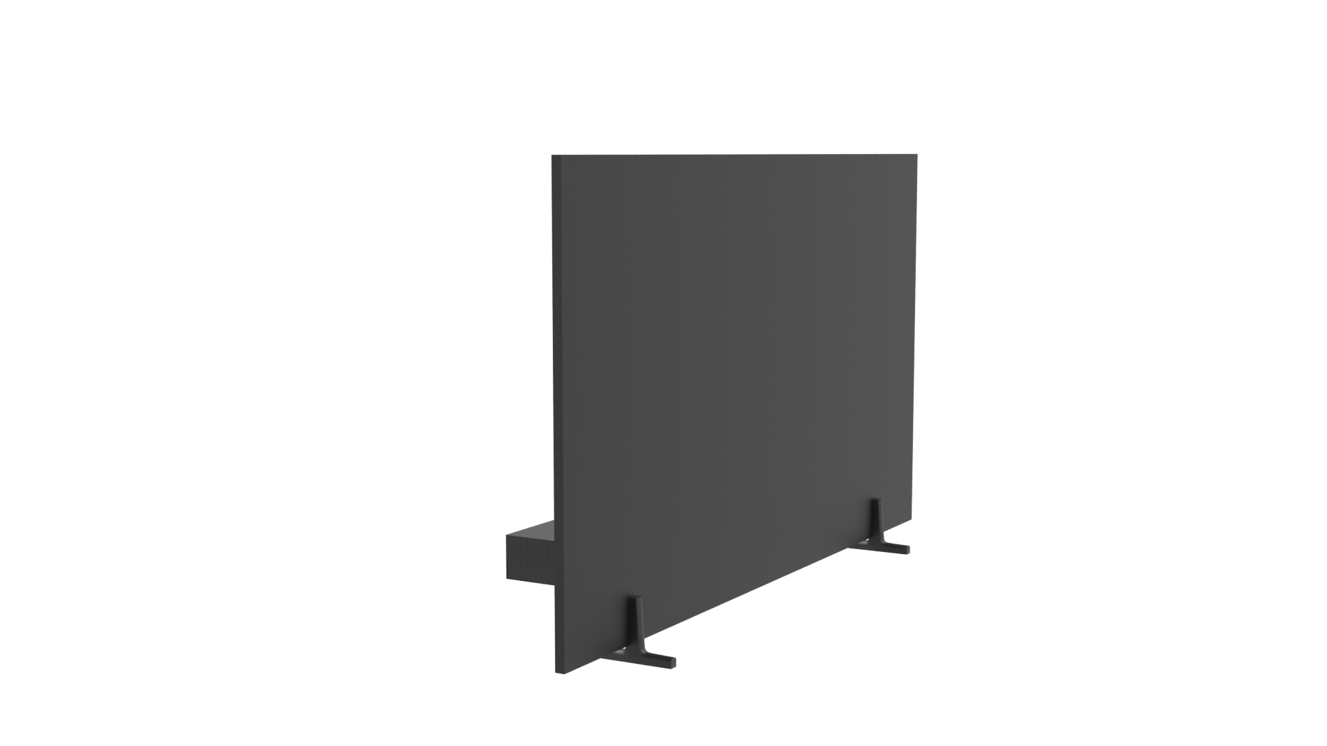 Sleek LED TV and Media Player - Professional 3D Model Render 3