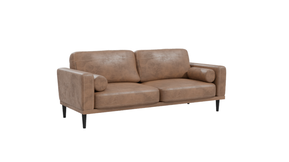 Stylish Leather Sofa Model - Professional 3D Model Render 10