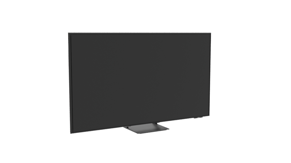 Sleek Modern Flat Screen TV 3D - Professional 3D Model Render 10