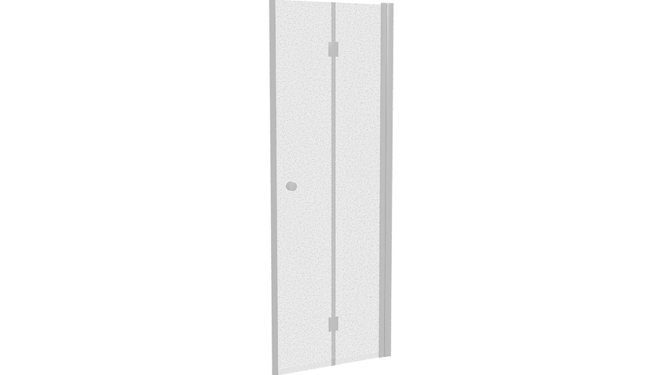 Contemporary Glass Shower Door 3D Model - Professional 3D Model Render 4