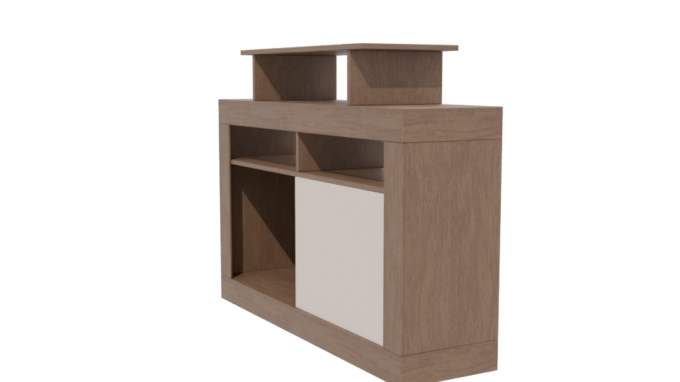 Contemporary Wooden Console Table 3D - Professional 3D Model Render 13