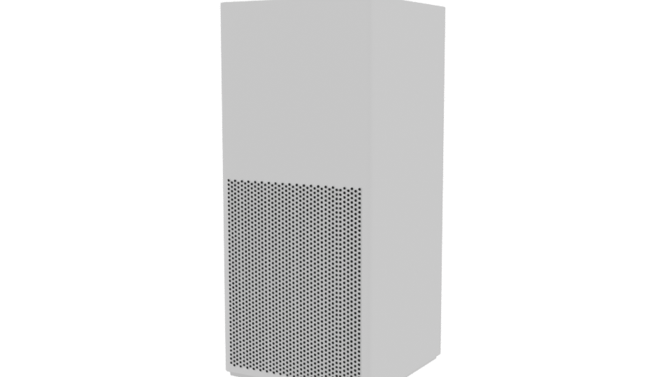 Minimalist Air Purifier Model 3D - Professional 3D Model Render 3
