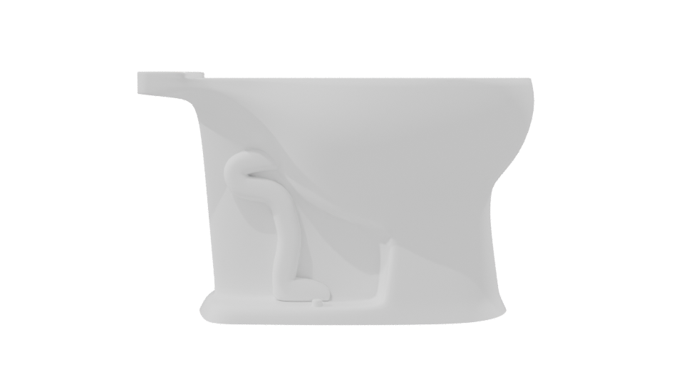 Stylish Bathroom Toilet Model 3D - Professional 3D Model Render 8