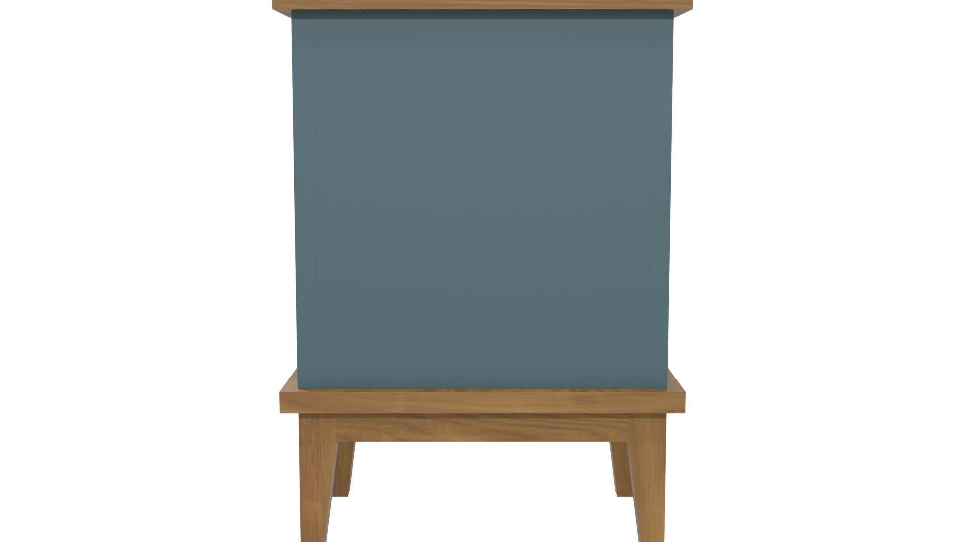 Stylish Wooden 3-Drawer Chest - Professional 3D Model Render 5