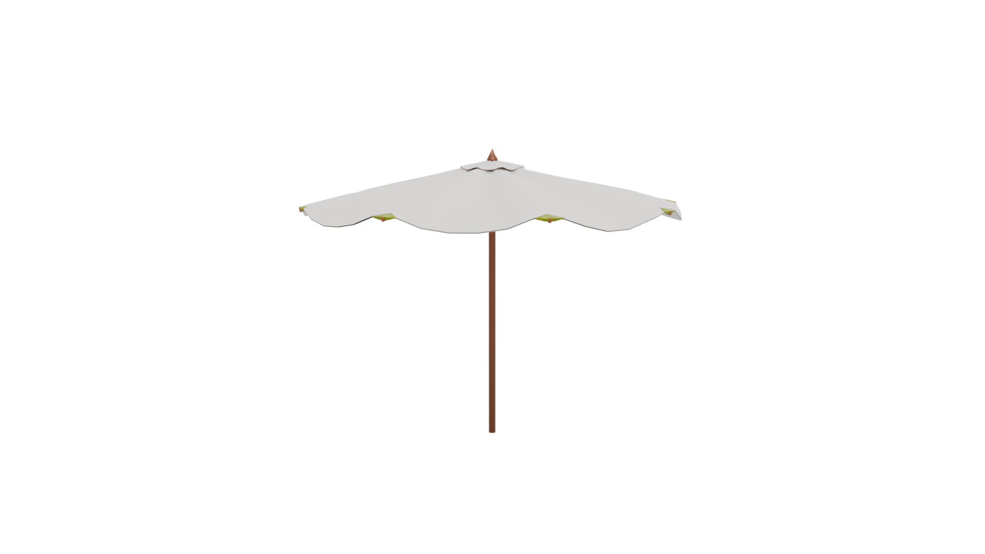 Stylish Outdoor Patio Umbrella 3D - Professional 3D Model Render 12